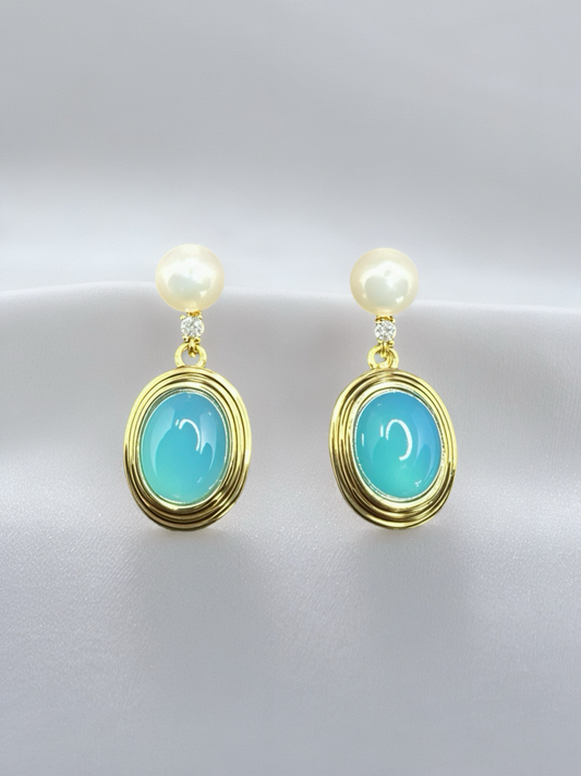 Aura Agate Earrings