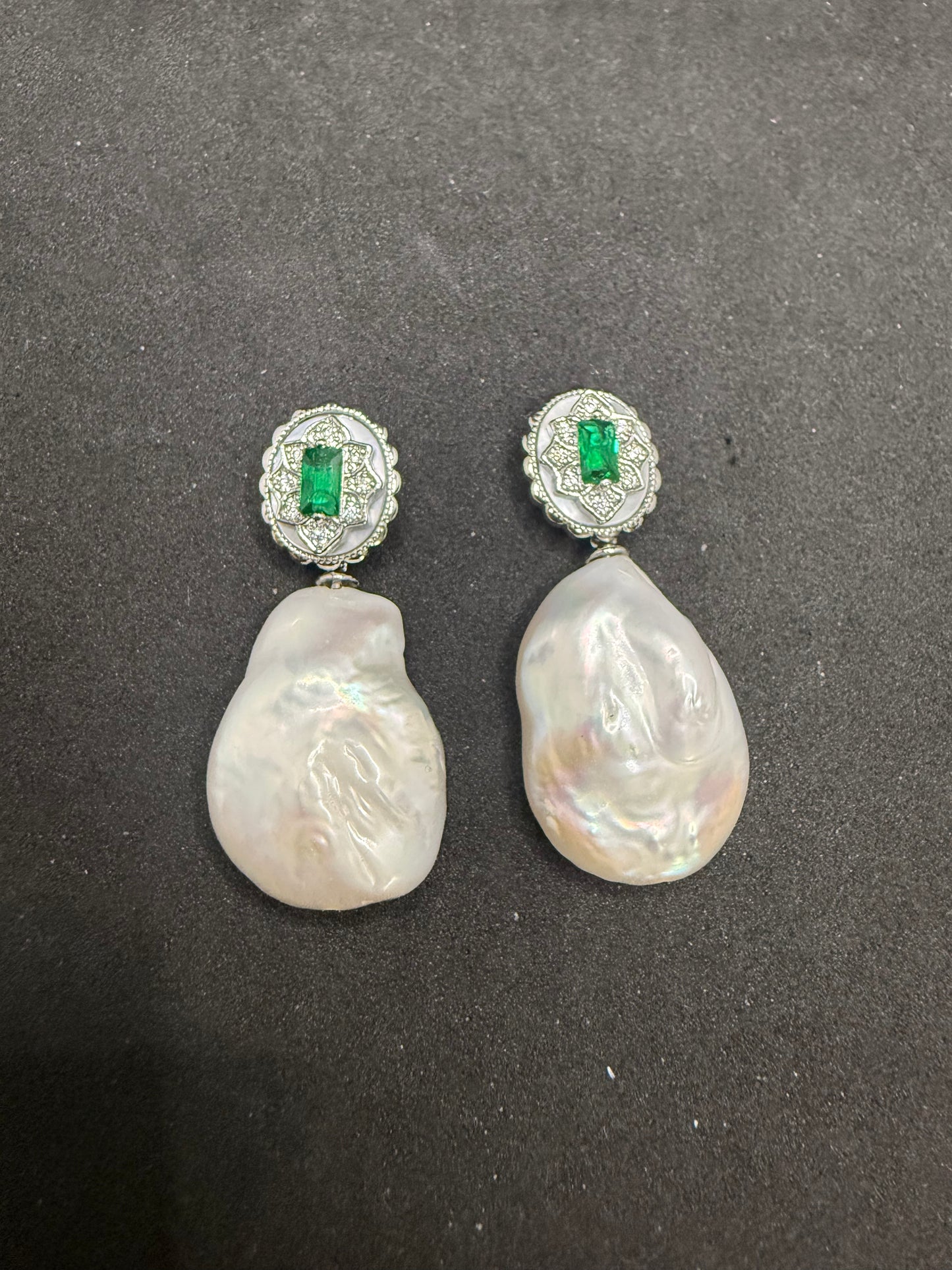 Boucles d'oreilles baroques Elowen