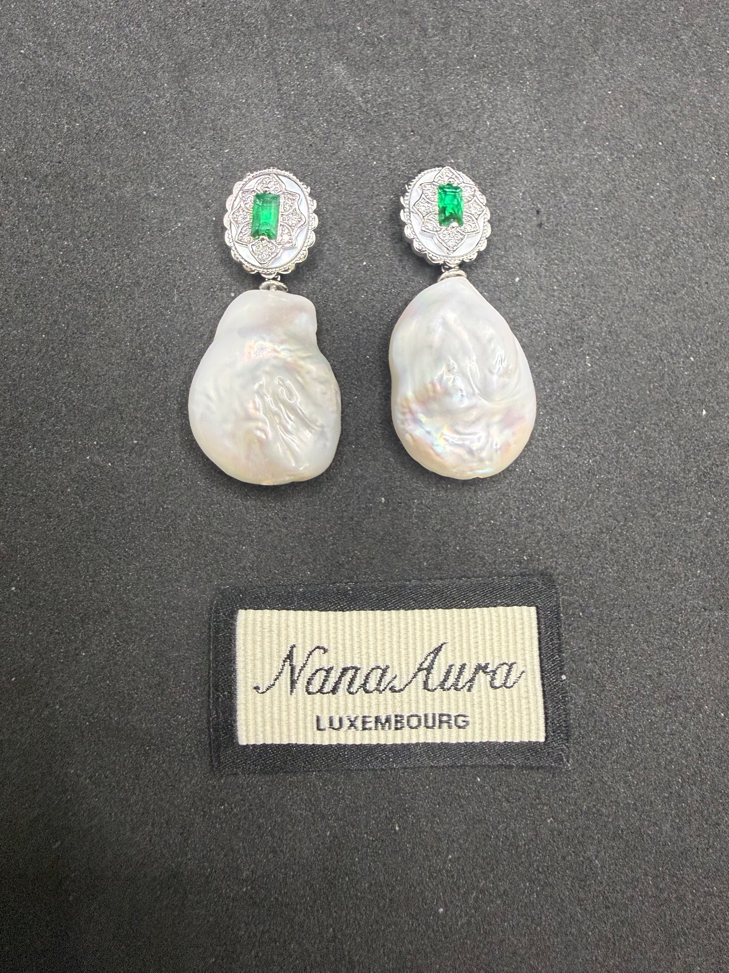 Boucles d'oreilles baroques Elowen