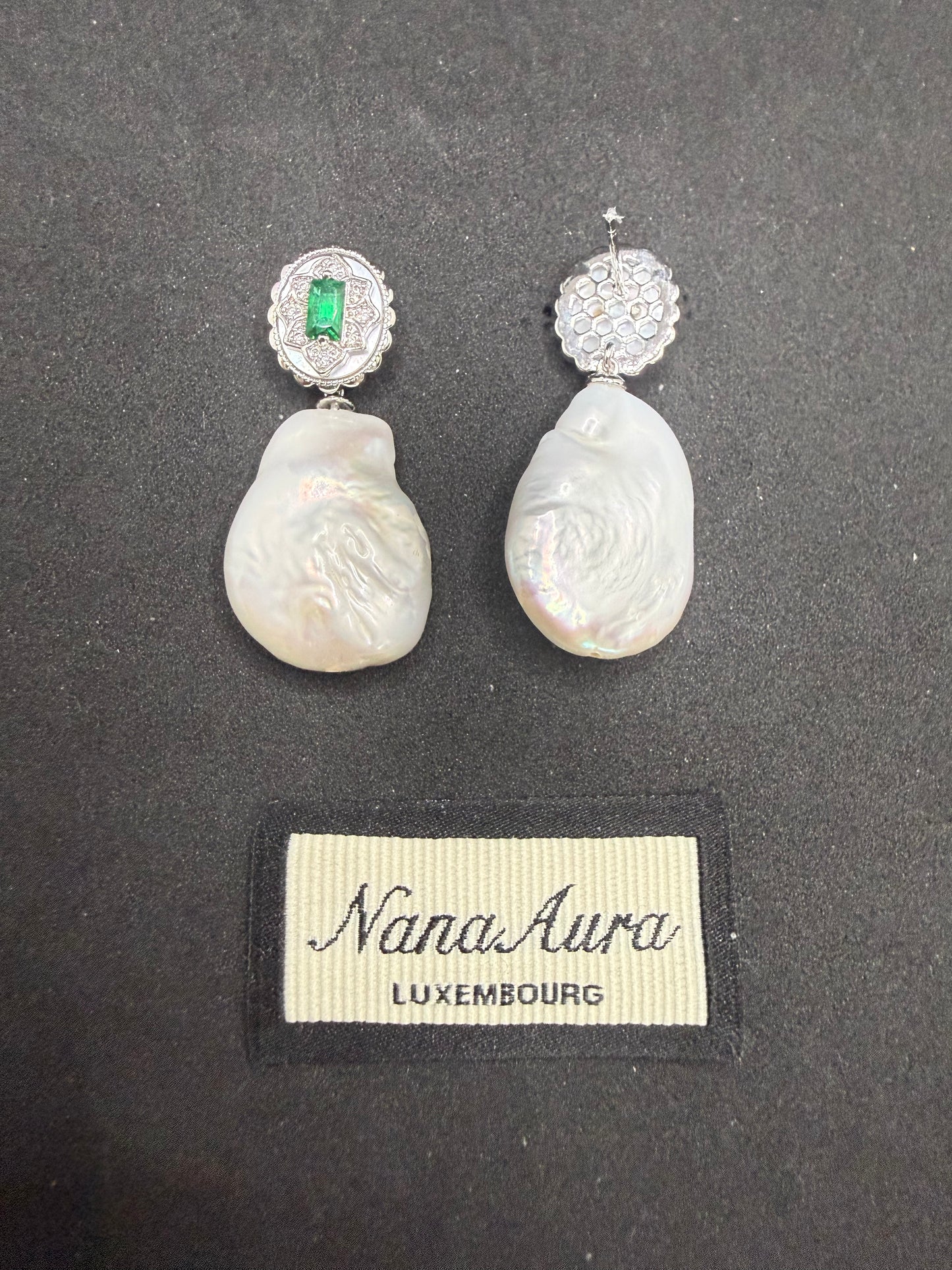 Boucles d'oreilles baroques Elowen