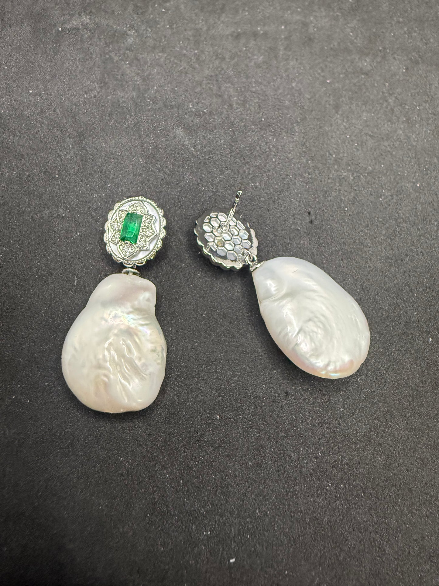 Boucles d'oreilles baroques Elowen