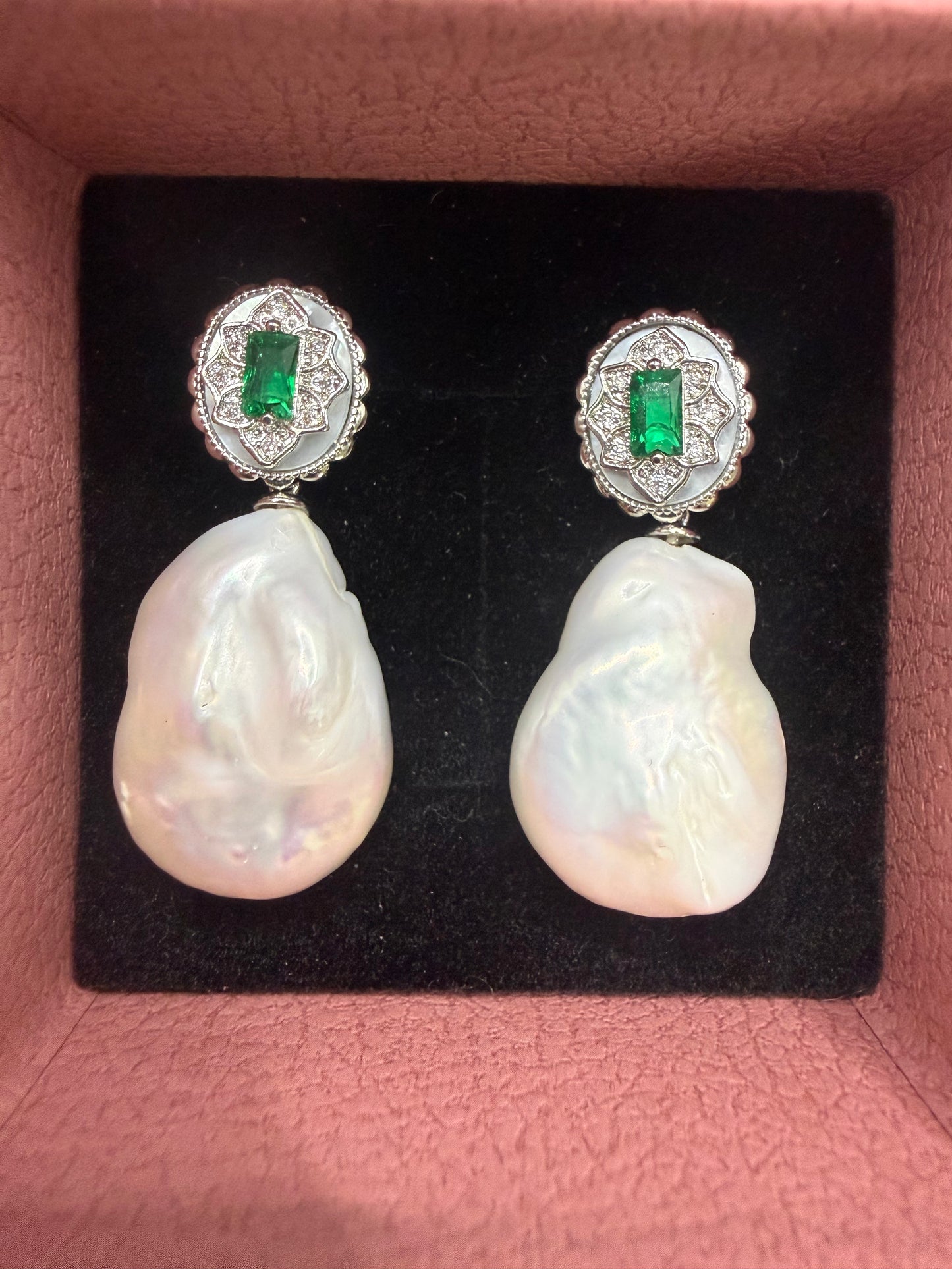 Boucles d'oreilles baroques Elowen