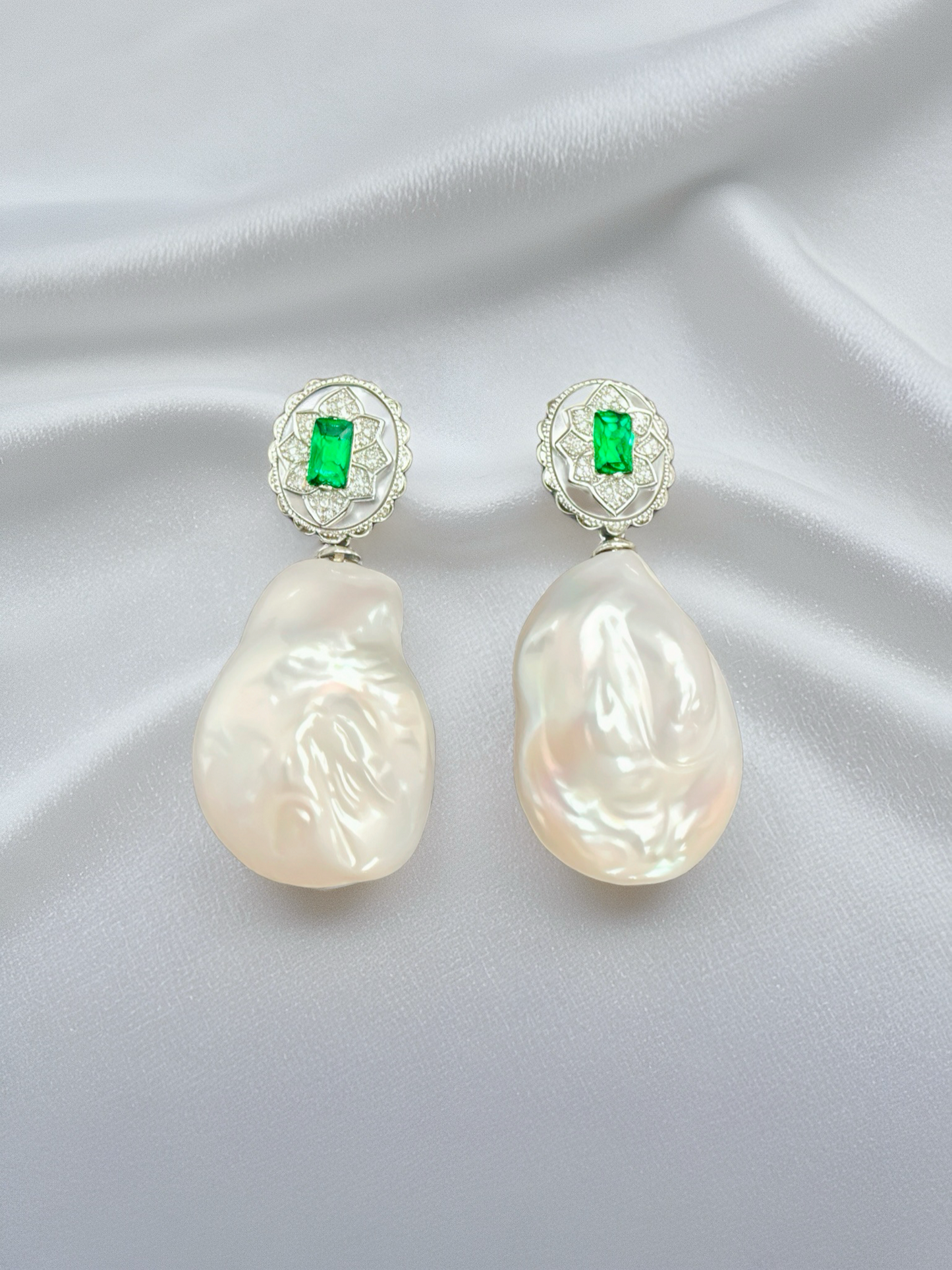 Boucles d'oreilles baroques Elowen