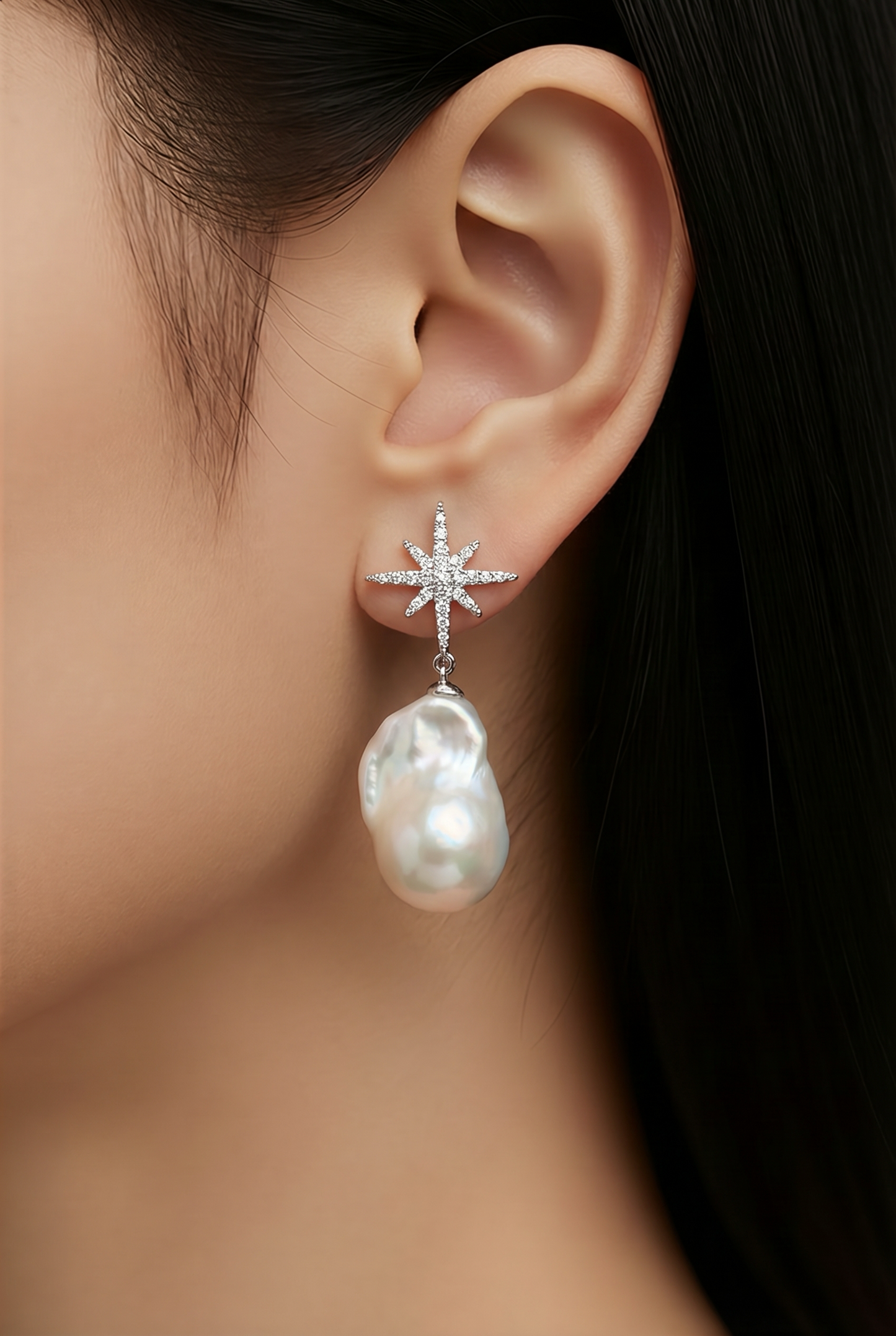 Boucles d'oreilles étoile Nova