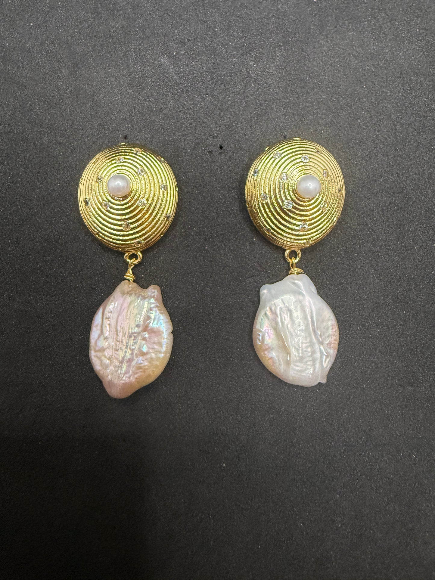 Boucles d'oreilles baroques Lila