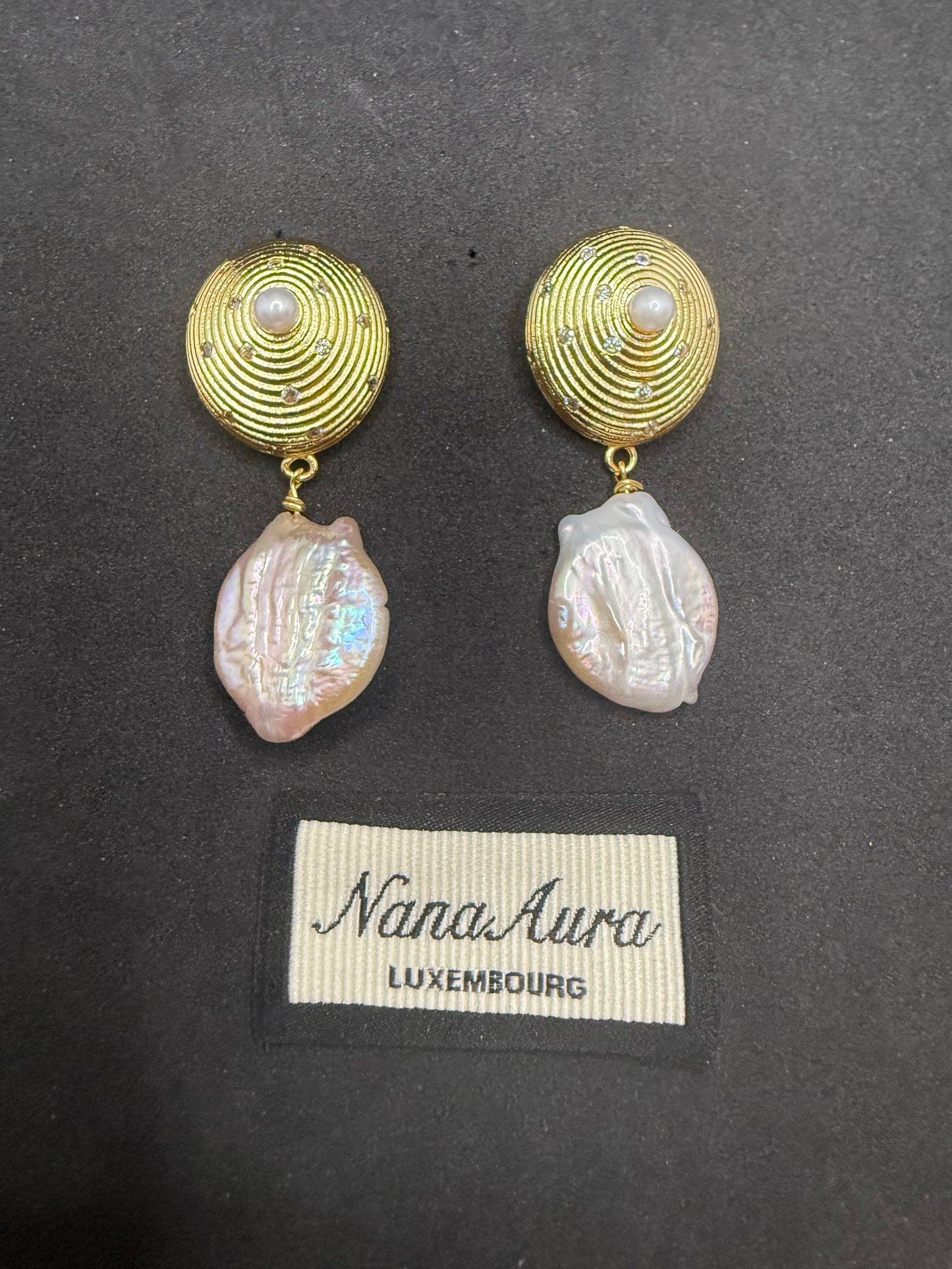 Boucles d'oreilles baroques Lila