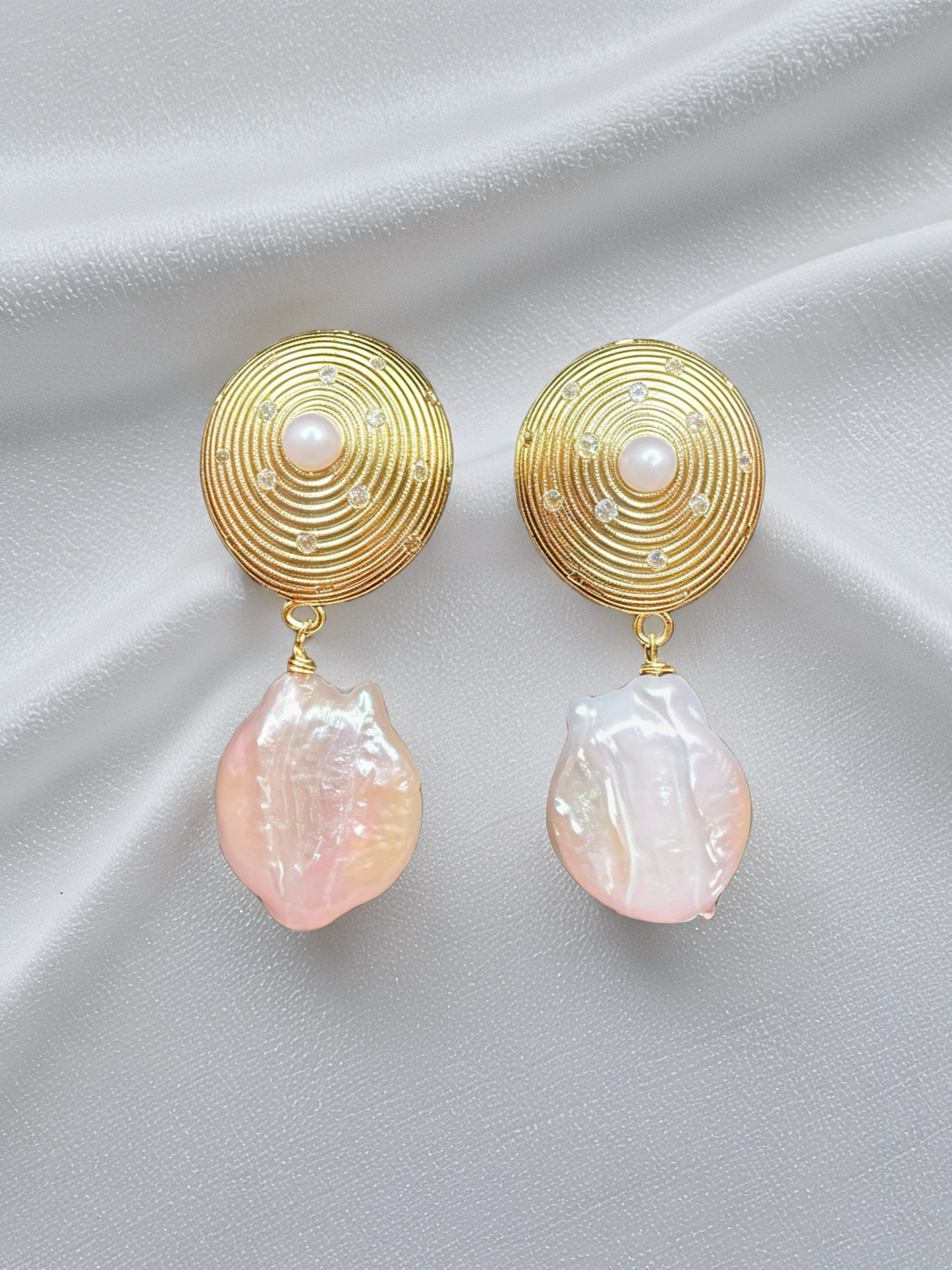 Boucles d'oreilles baroques Lila