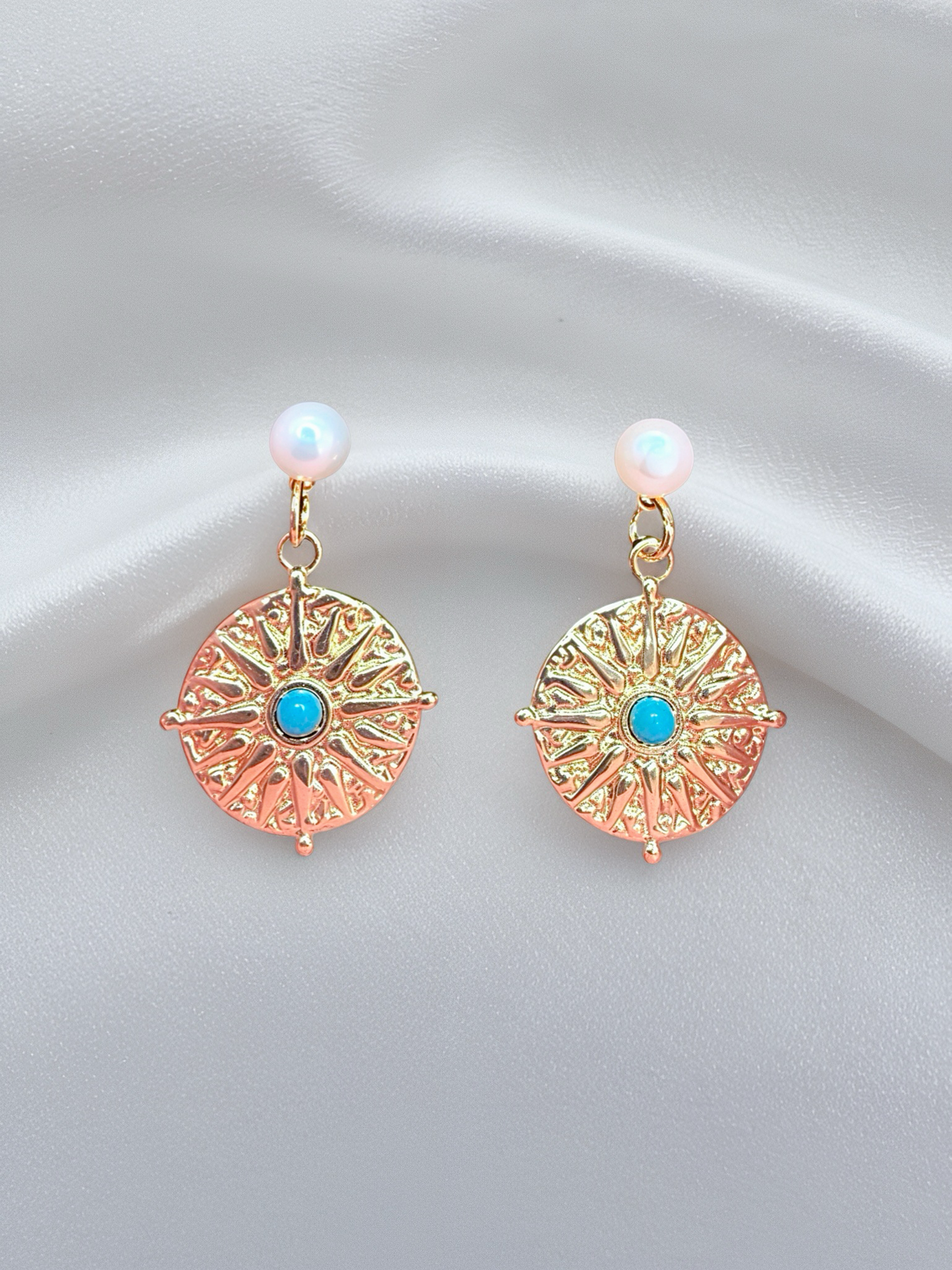 Boucles d'oreilles Solis Turquoise