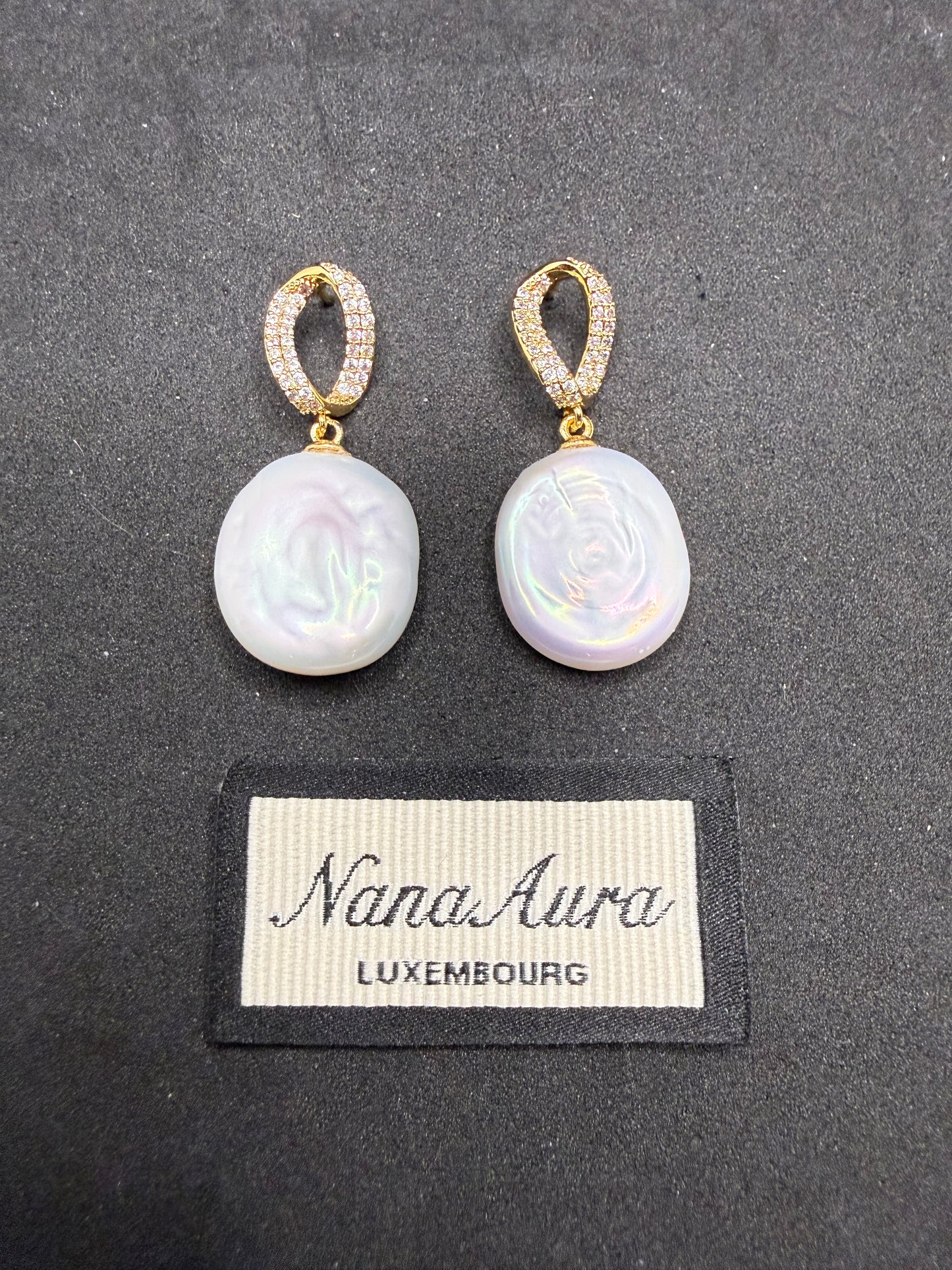 Boucles d'oreilles baroques Aurélia