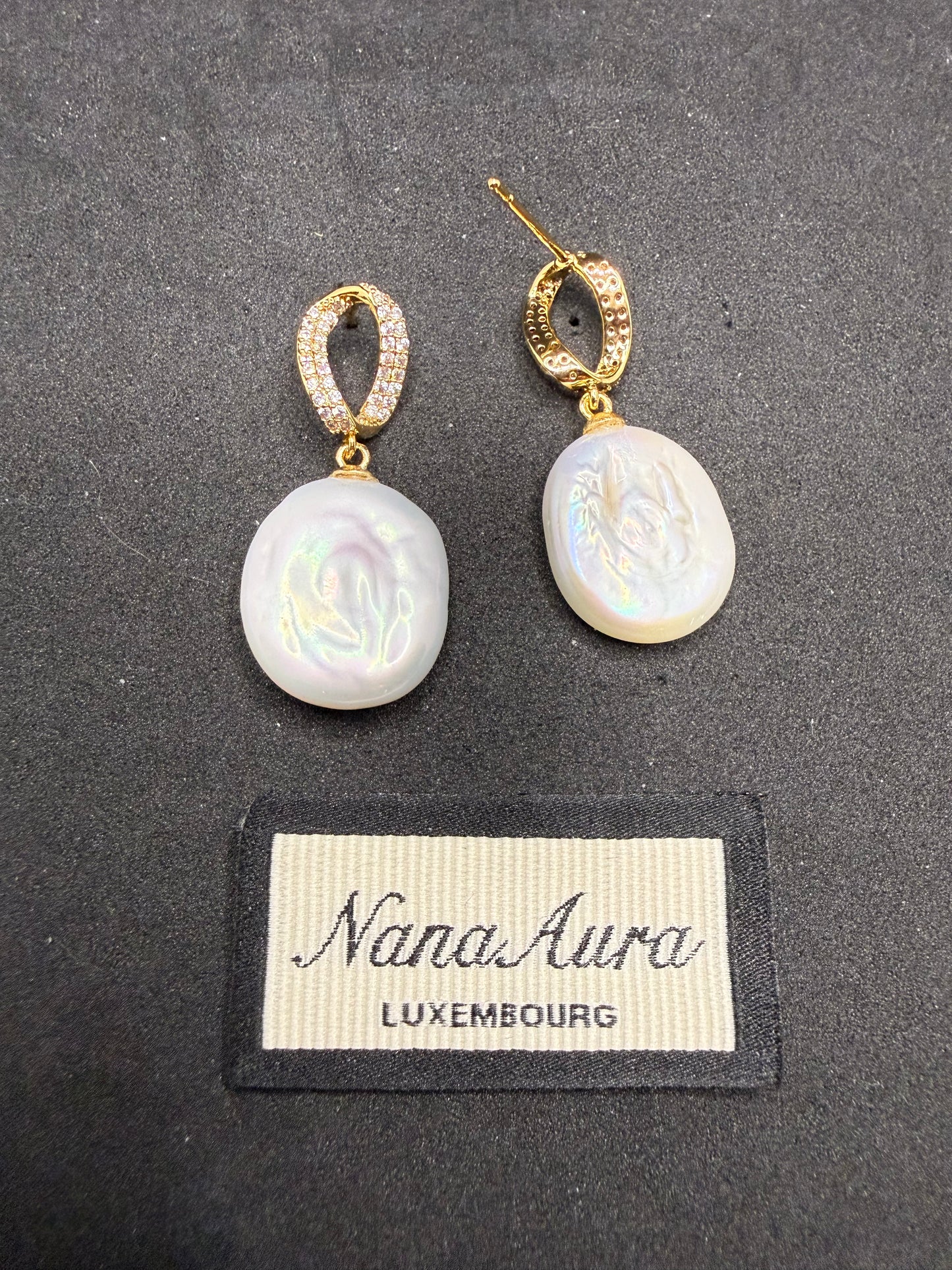 Boucles d'oreilles baroques Aurélia