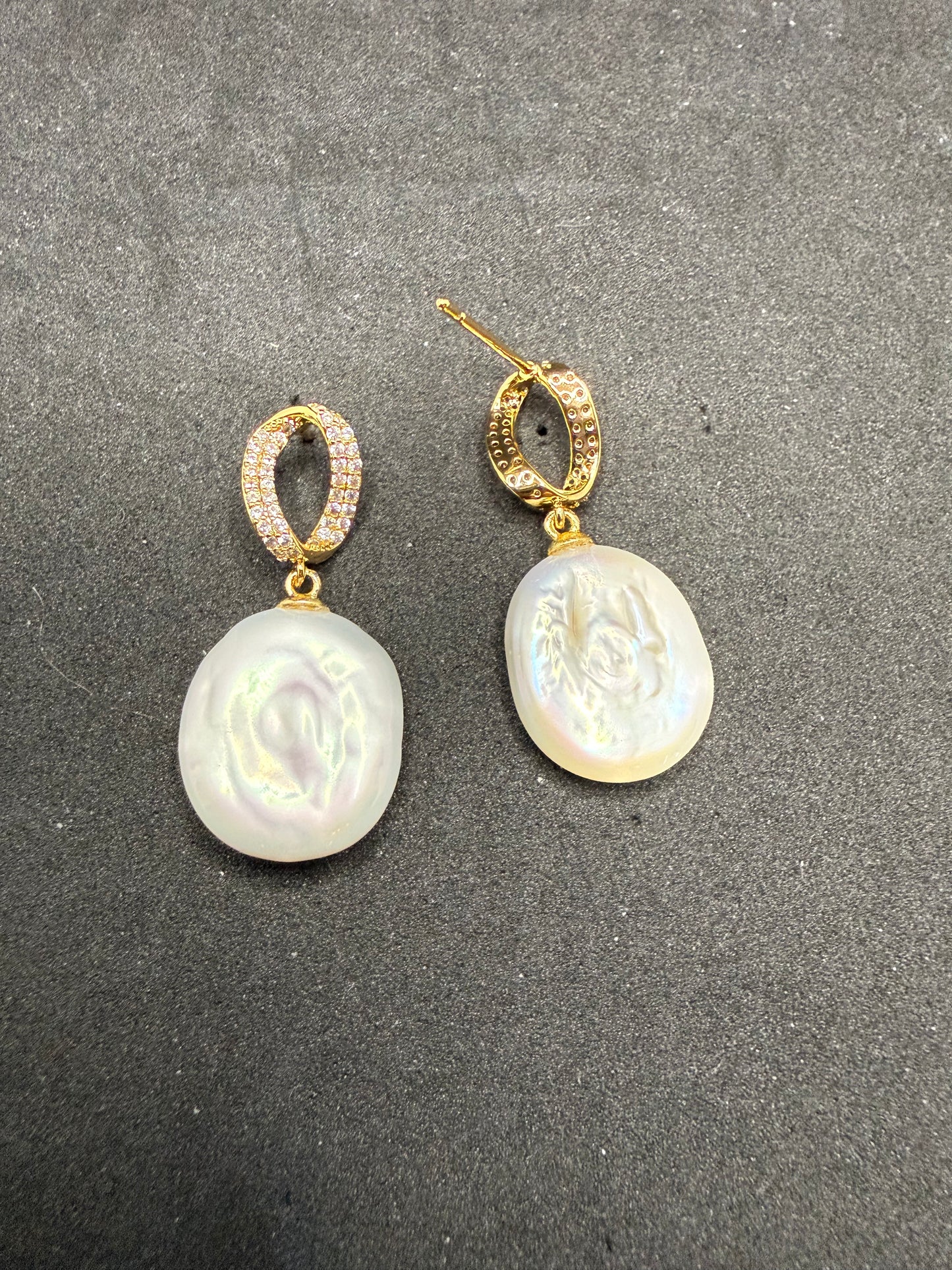 Boucles d'oreilles baroques Aurélia