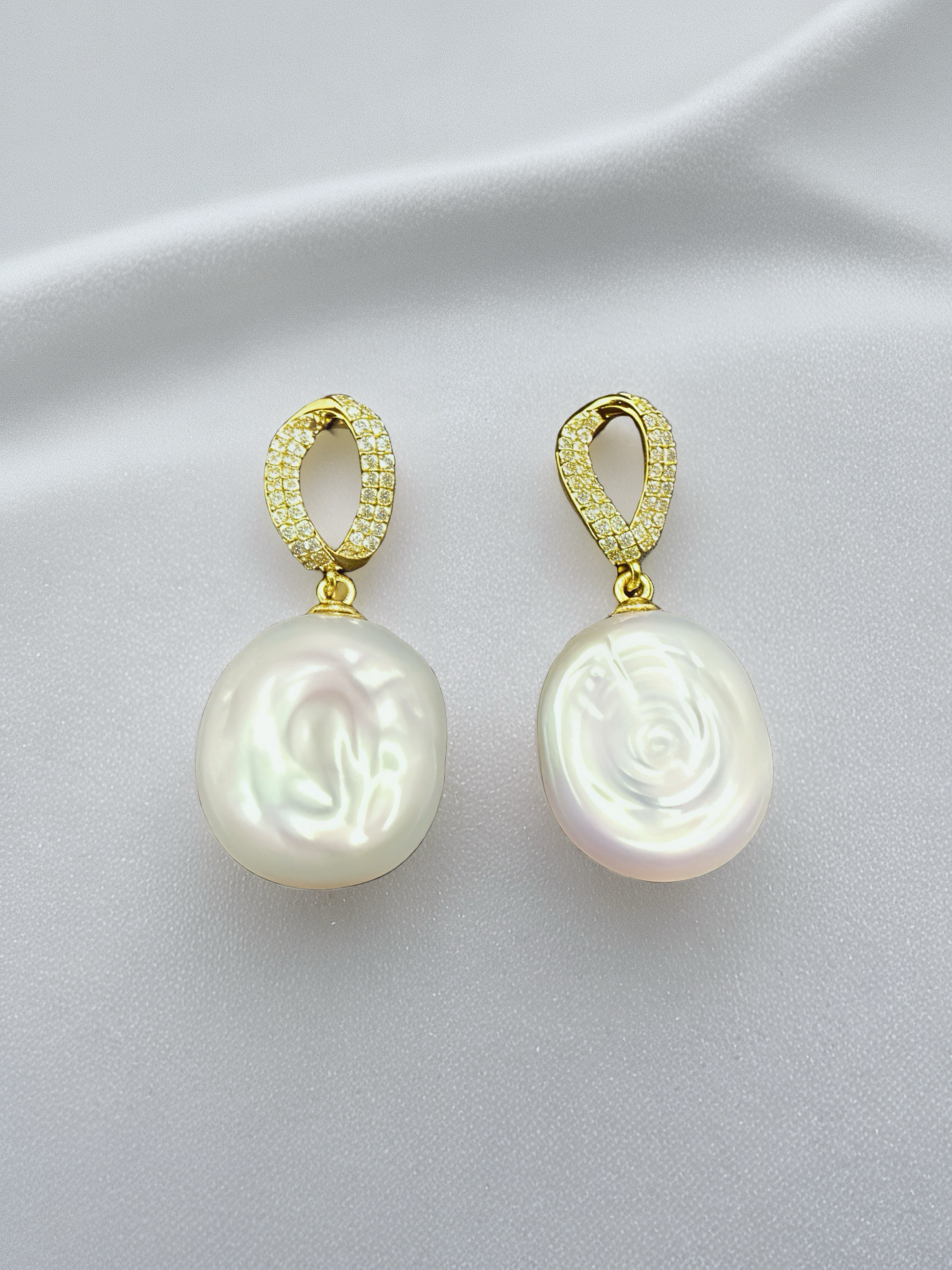 Boucles d'oreilles baroques Aurélia