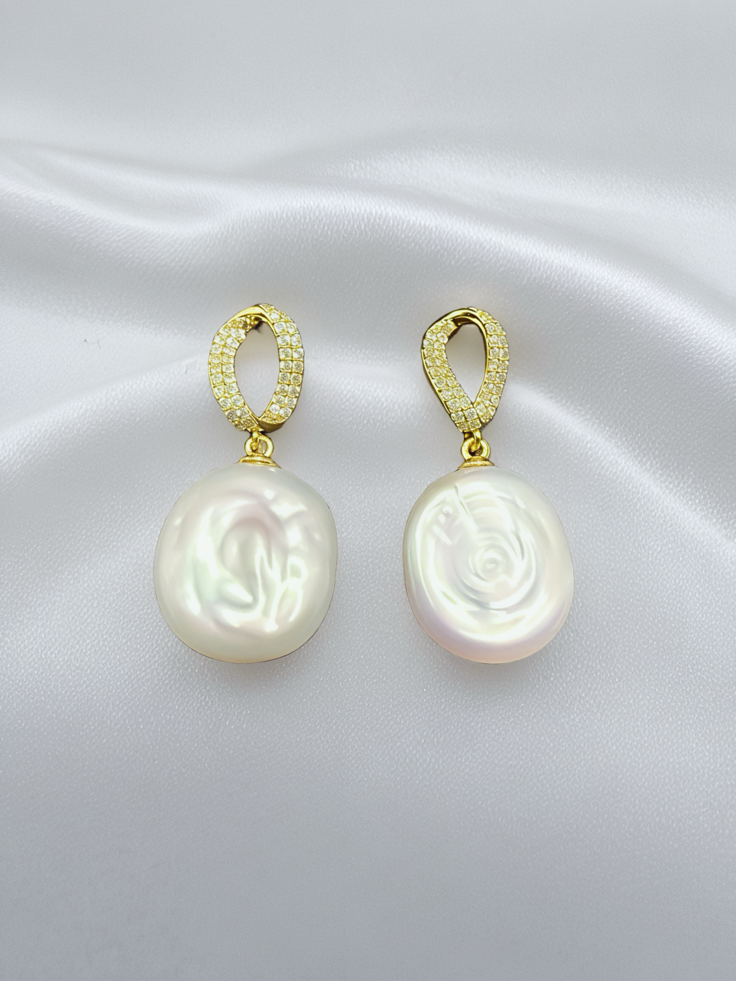 Boucles d'oreilles baroques Aurélia