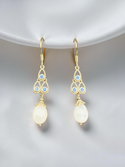 Celeste Drop Hook Earrings
