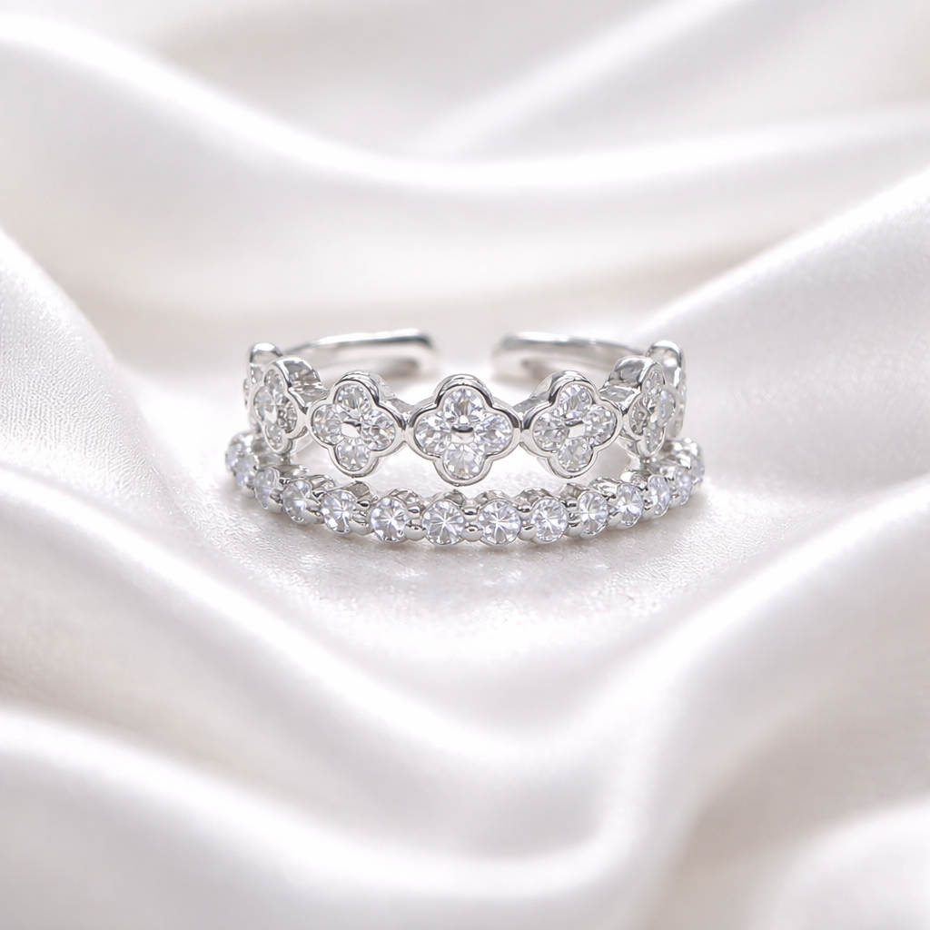 Liora Clover Stack Ring
