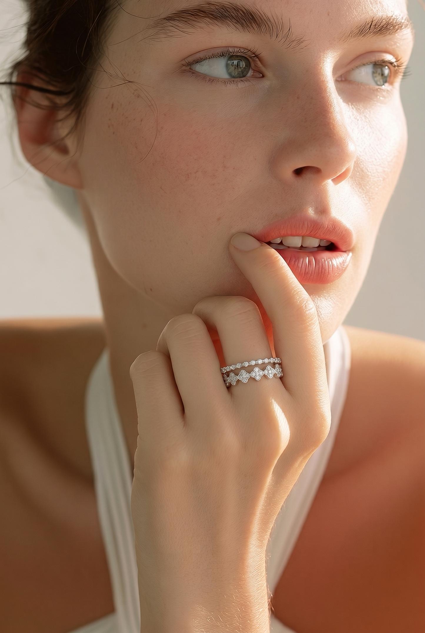Liora Clover Stack Ring
